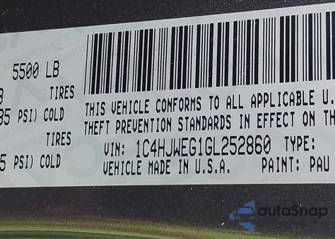 2016 Jeep Wrangler Unlimited Sahara from USA, damaged, VIN 1C4HJWEG1GL252860